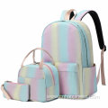 Funny Schoolbags Set Pencil Case Rainbow Backpack